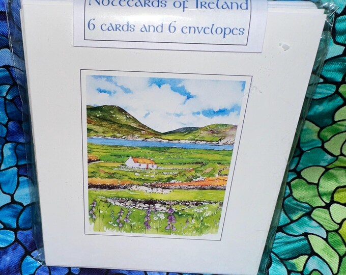 Irish Note Card IRELAND SOUVENIR BLANK Note Cards Package of 6 Cards & Envelopes 4