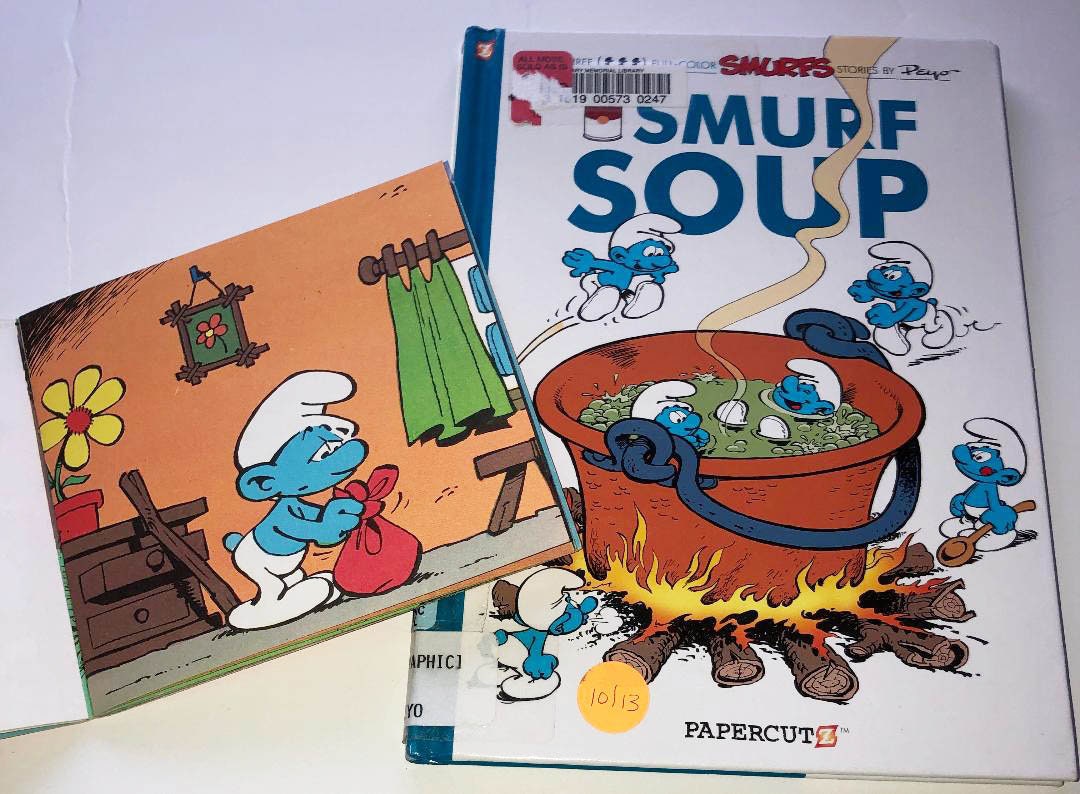 3 Older SMURFS BOOKS COMICS Hardbound and Softbound Smurf Soup -   Portugal