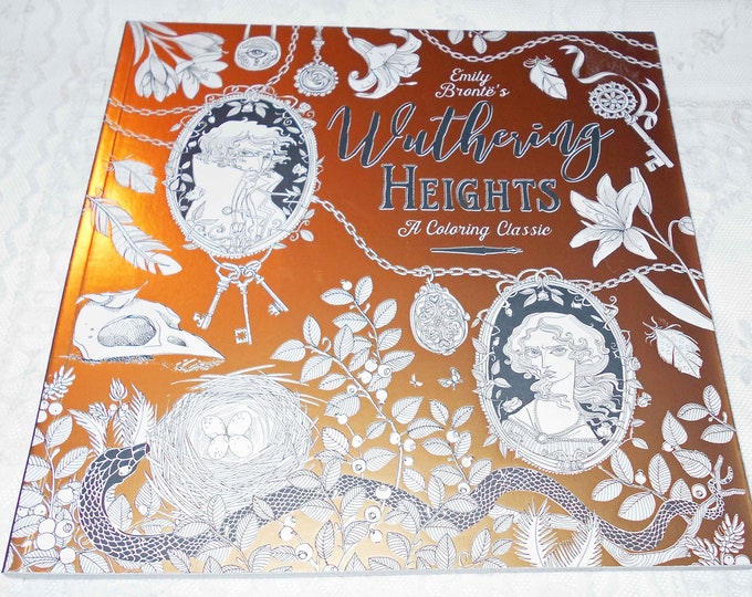 WUTHERING HEIGHTS COLORING Classic Thick Softbound Book Emily Bronte