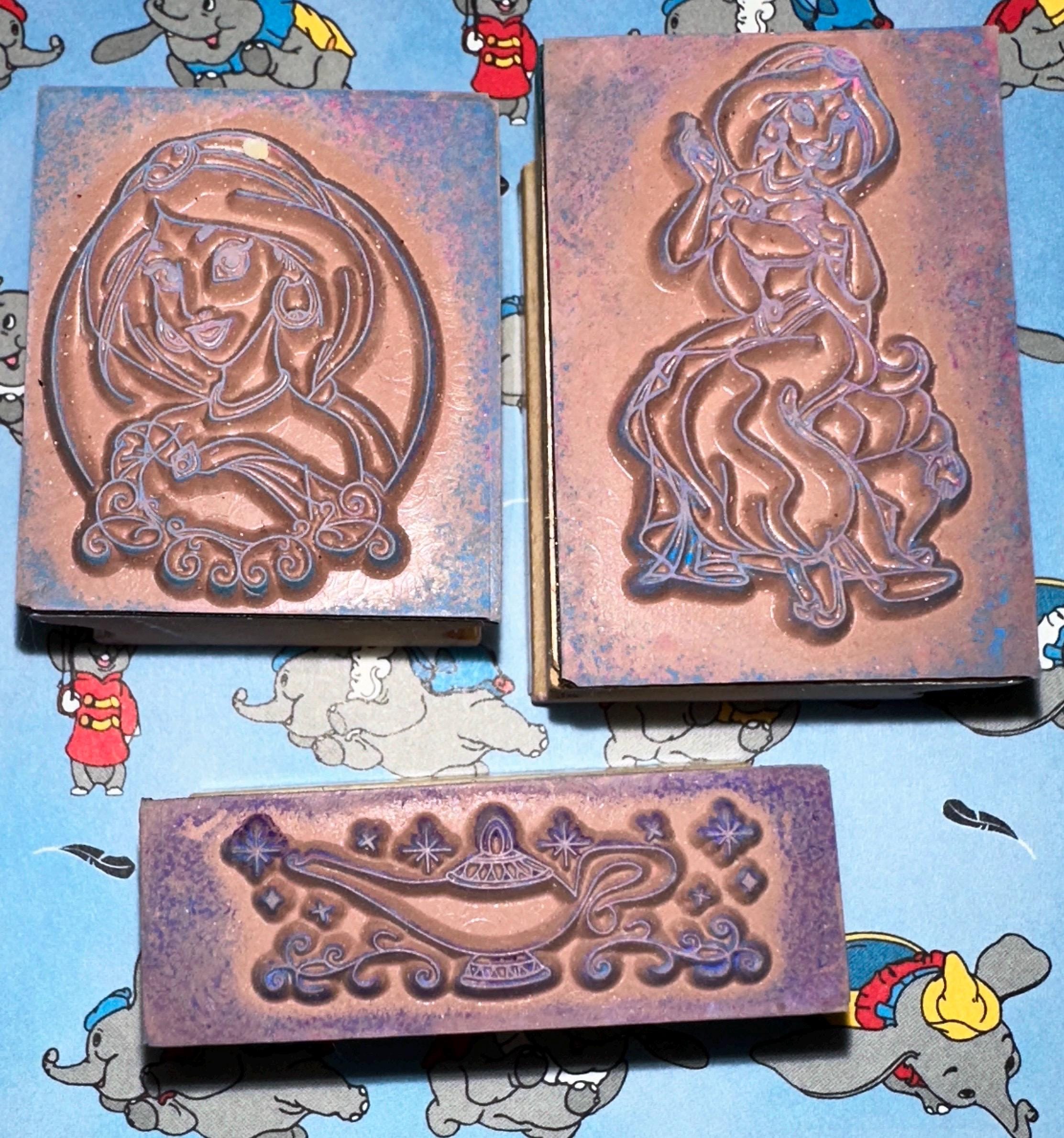DISNEY ALADDIN JASMINE Wood Mounted Rubber Stamps for Paper Crafting ...