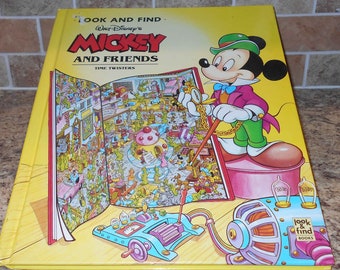 DISNEY MICKEY MOUSE & Friends Time Twisters Look and Find Oversized Hardbound Book