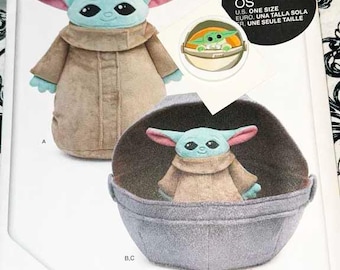 STAR WARS MANDALORIAN S9432 Simplicity Sewing Pattern New Uncut One Size F.R.E.E. Mandalorian Blumenthal Plastic Button Little Over 1"