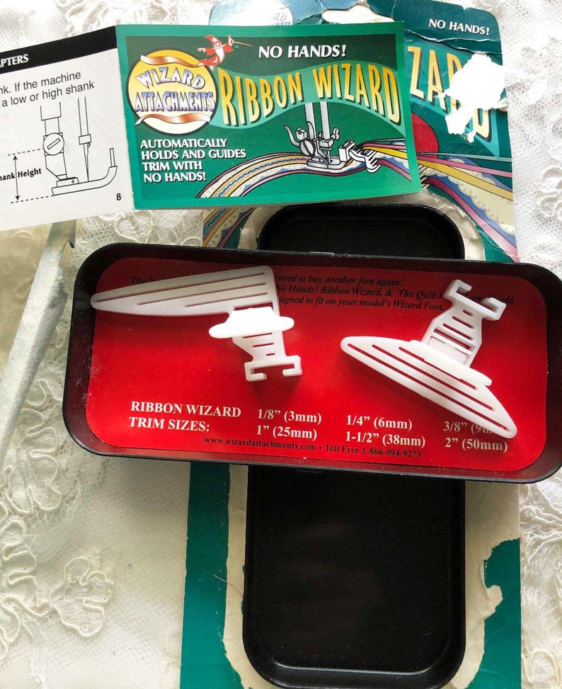 PLASTIC RIBBON WIZARD Sew Multiple Layers of Ribbon Lace and Flat Trim ...