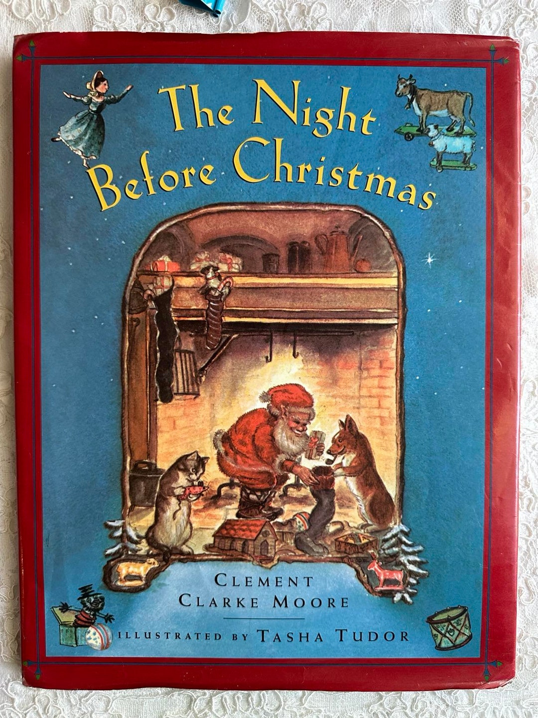 TASHA TUDOR the NIGHT Before Christmas Vintage Childrens Book With ...