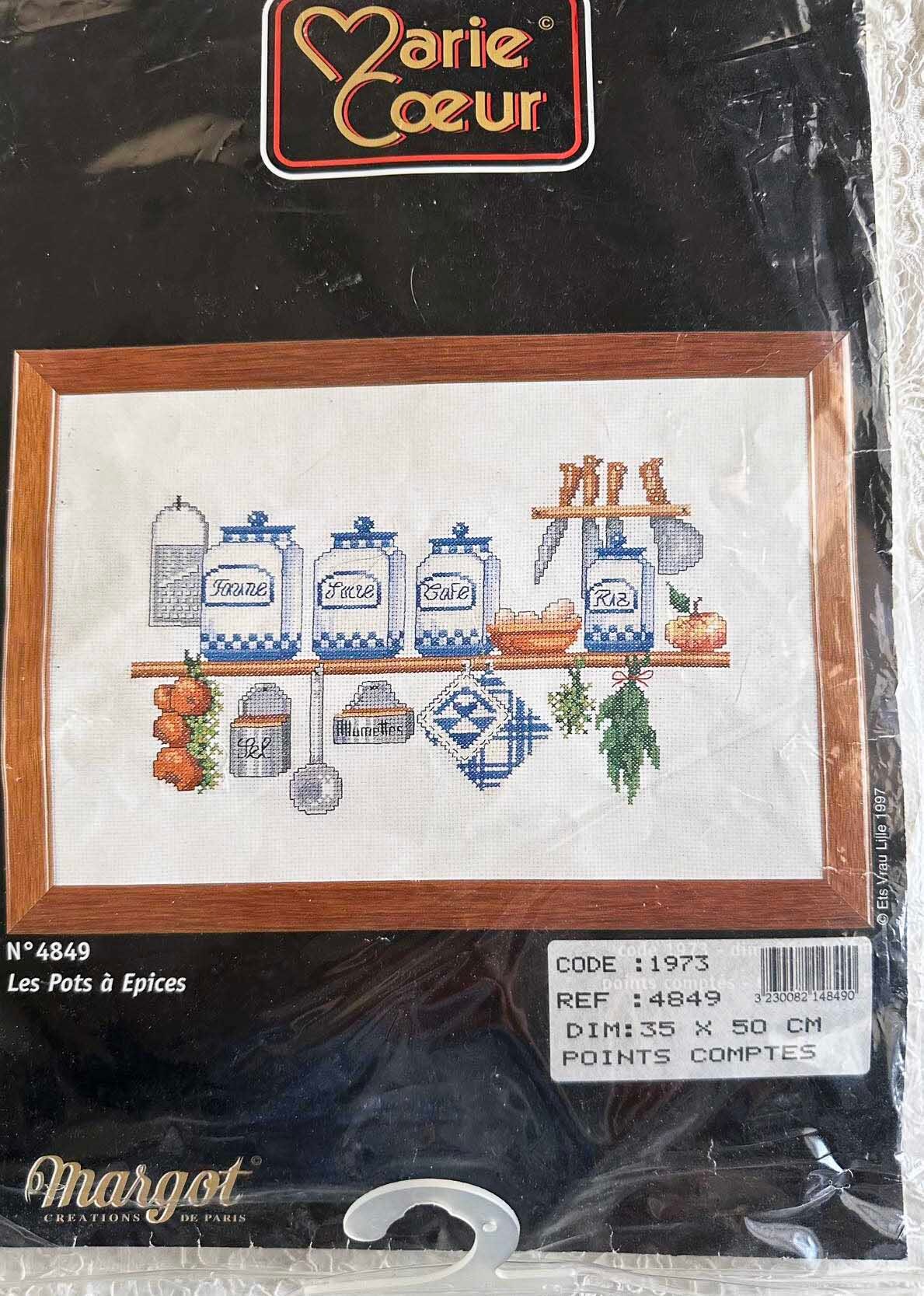 Grand Kit De Point De Croix Margot Creations 'La Horde' - Vintage - Neuf