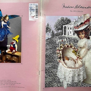 MADAME ALEXANDER 1993 COLLECTION Catalog Doll Company Wizard of Oz Pinocchio Dinosaur Stilts Clown Halloween Witch Goldfish and more