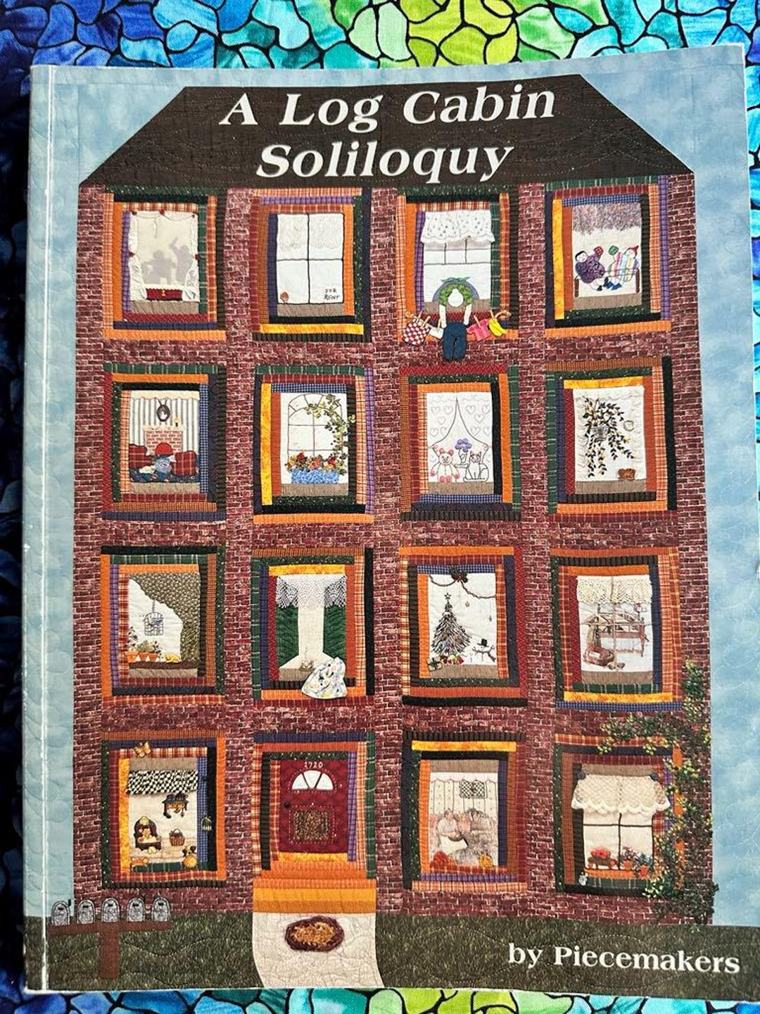 A LOG CABIN SOLILOGUY Thick Piecemakers Quilt Softbound Book Country ...
