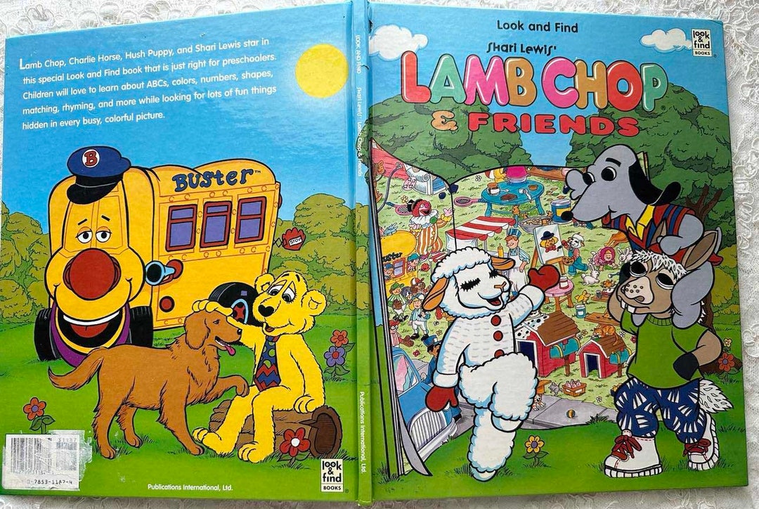LAMB CHOP & FRIENDS Look and Find Large Hardbound Book 1996 Etsy