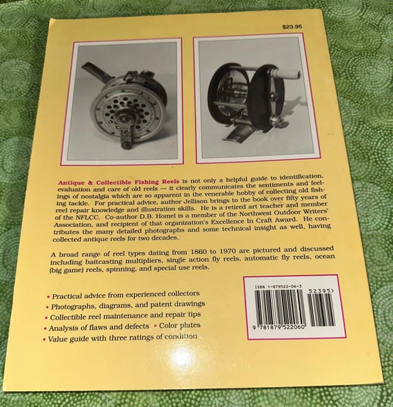 antique fishing reel values Reels Print Books ANTIQUE FISHING REELS Collectibles Softbound