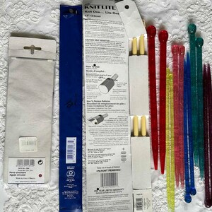 LARGE GROUP KNITTING Needles Big Variety Plastic Metal Knit Lite might need new batteries and More image 8