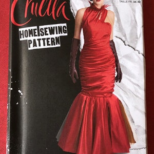 DISNEY CRUELLA SIMPLICITY S9341 H5 Womens Size 6 8 10 12 14 Home Sewing Pattern 15 Pieces New Uncut Costume Pattern Dress & Petticoats