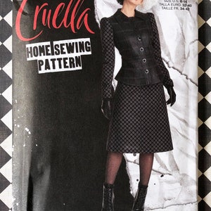 DISNEY CRUELLA DE Vil Simplicity S9339 Size H5 Womens 6-14 or 6 8 10 12 14 101 Dalmatians Villain Halloween Costume Sewing Pattern
