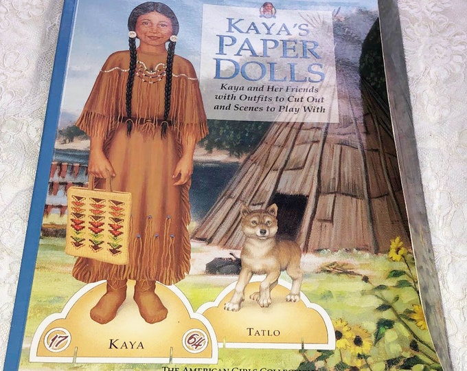 KAYA PAPER DOLLS From 2003 American Girl Doll Pleasant Company Her Pet