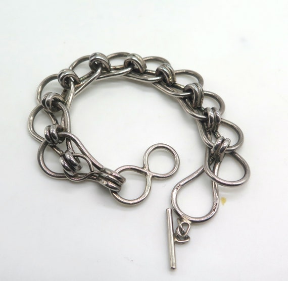 Vintage Zina Heavy Sterling Silver Bracelet