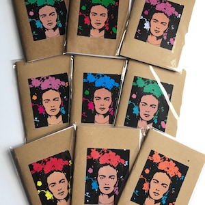 Frida Kahlo, Frida Kahlo Notebook, Journal Set, Notebook Set, Sketchbook, Small Notebook, Gift for Writers, Notepad, Frida Kahlo Stationery image 1