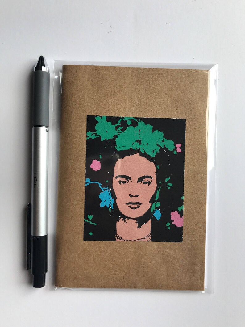 Frida Kahlo, Frida Kahlo Notebook, Journal Set, Notebook Set, Sketchbook, Small Notebook, Gift for Writers, Notepad, Frida Kahlo Stationery image 4