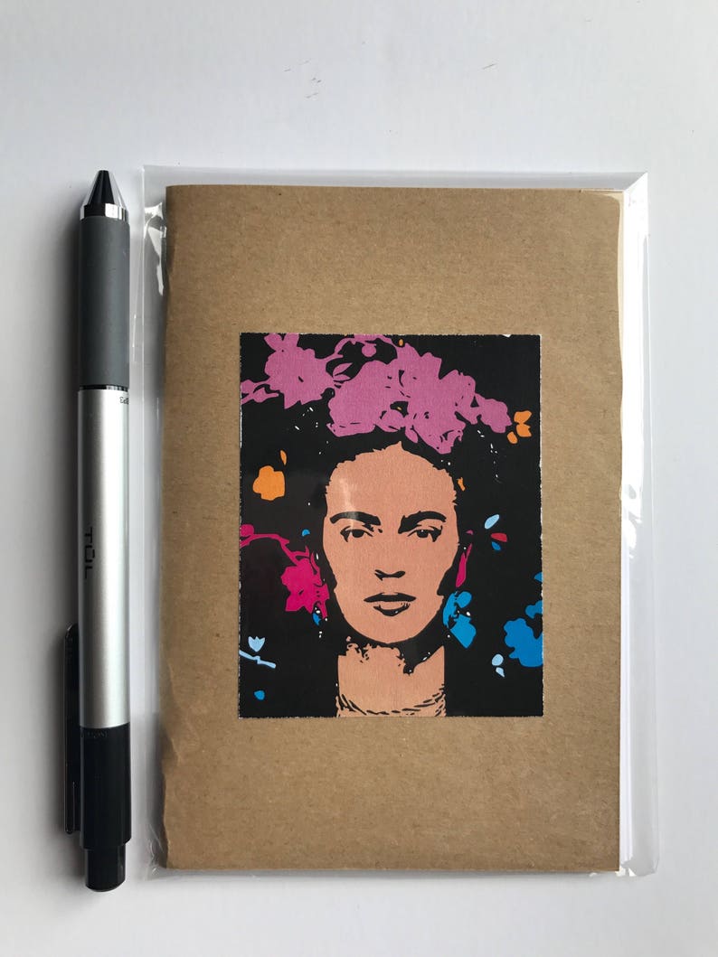 Frida Kahlo, Frida Kahlo Notebook, Journal Set, Notebook Set, Sketchbook, Small Notebook, Gift for Writers, Notepad, Frida Kahlo Stationery image 9