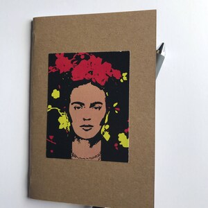 Frida Kahlo, Frida Kahlo Notebook, Journal Set, Notebook Set, Sketchbook, Small Notebook, Gift for Writers, Notepad, Frida Kahlo Stationery image 3