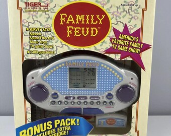 Tiger Electronics Family Feud Bonus Pack Handheld LCD Game 1998