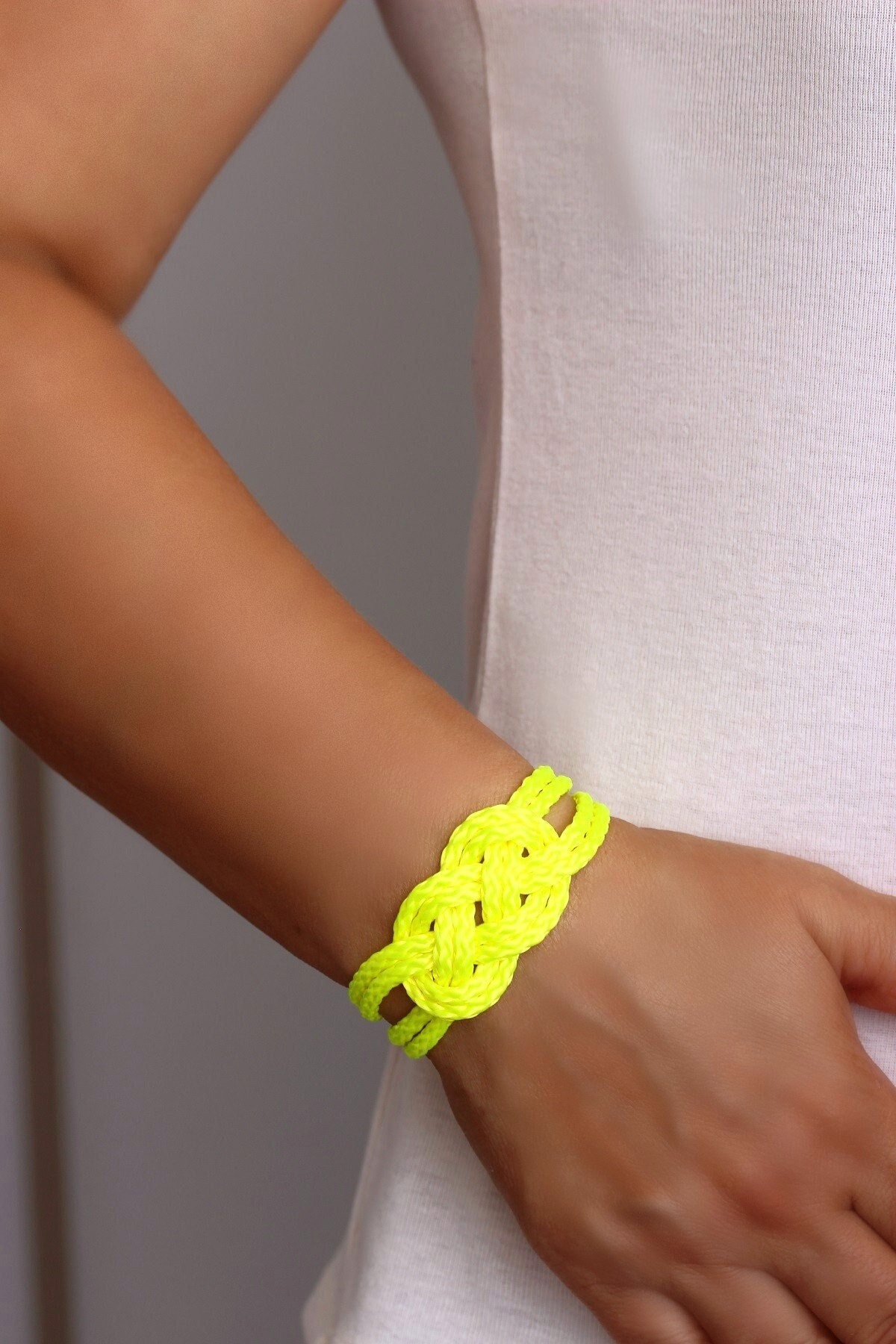 Neon yellow best sale bracelet