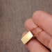 Minimalist Gold Tone 3D Rectangular Pendant Geometric - Etsy