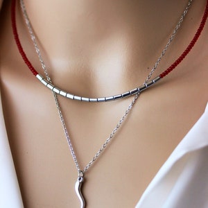 Red beads choker