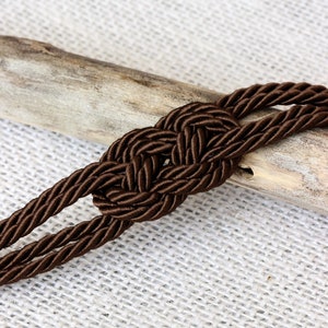 Dark Brown Bracelet Brown Rope Knot Bracelet Rope Bracelet Knot Cord Bracelet Nautical Sailor Knot Rope Jewelry Everyday Friendship Bracelet image 7