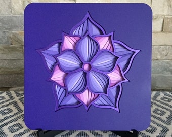 Layered Flower Mandala - Medium