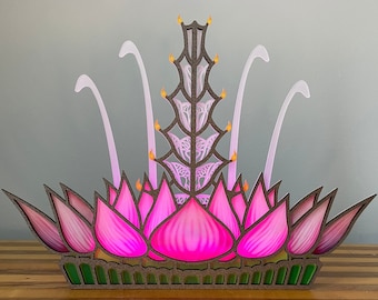 Large Lotus Rivers of Light Luminary