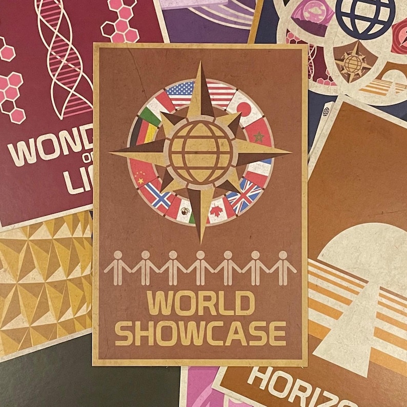 EPCOT Center Postcard Set - Etsy