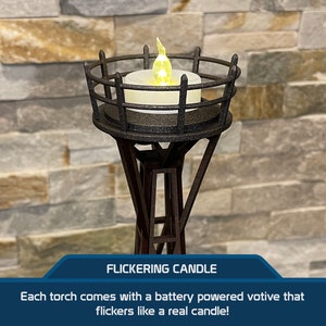Epcot-Inspired Torch Single Candle Holder image 3