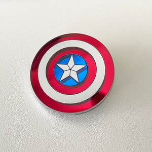 Captain America Shield Pin - Etsy