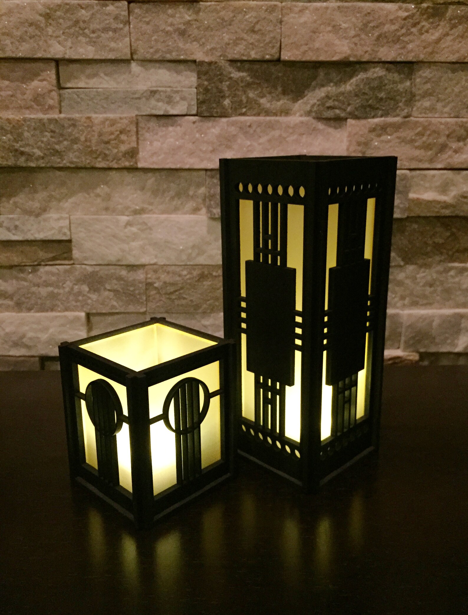 Art Deco Votive Candle Holders Combo Set Etsy