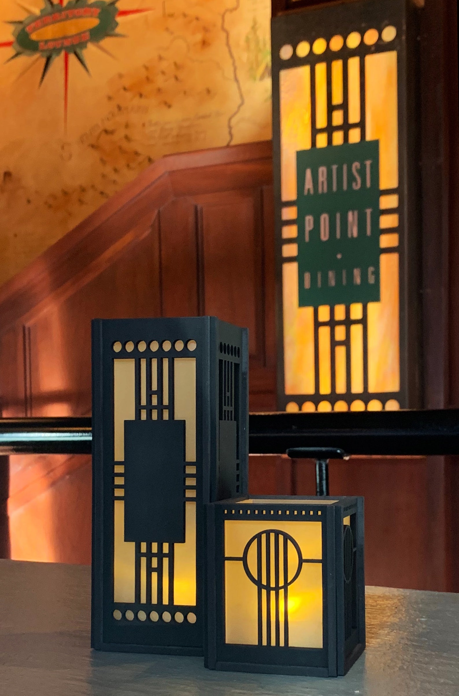 Art Deco Votive Candle Holders Combo Set Etsy