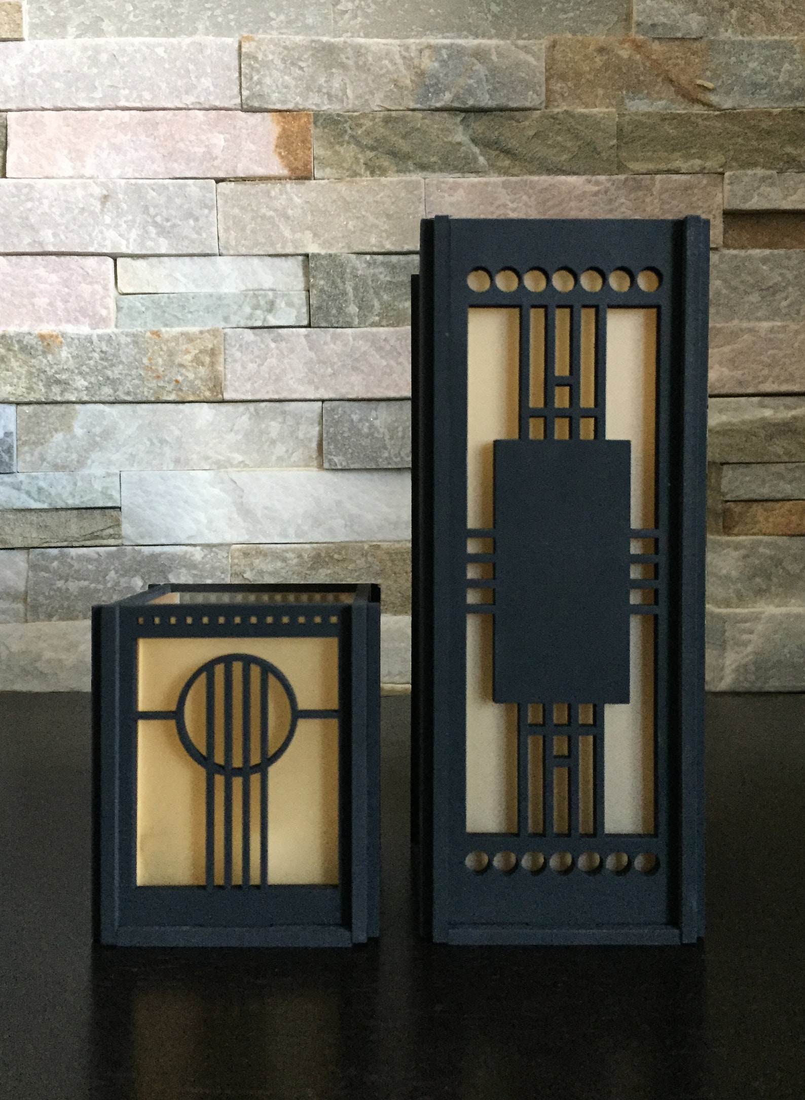 Art Deco Votive Candle Holders Combo Set Etsy