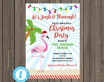 Let/'s Jingle y puente de Navidad flamingle flamencos Divertido Regalo De Navidad engañosos superior