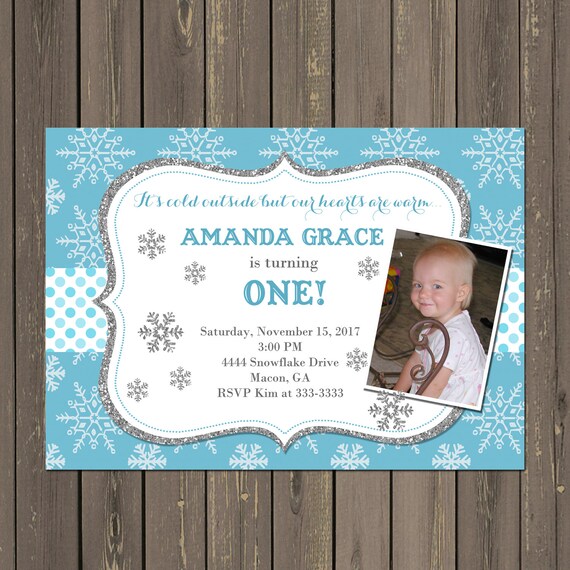 snowflake birthday party invitation winter snowflake snowflake birthday invites
