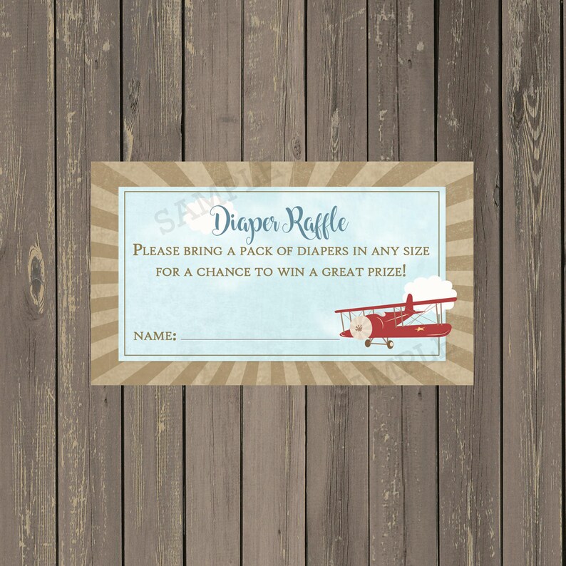 Airplane Baby Shower Invitations Vintage Plane Shower | Etsy