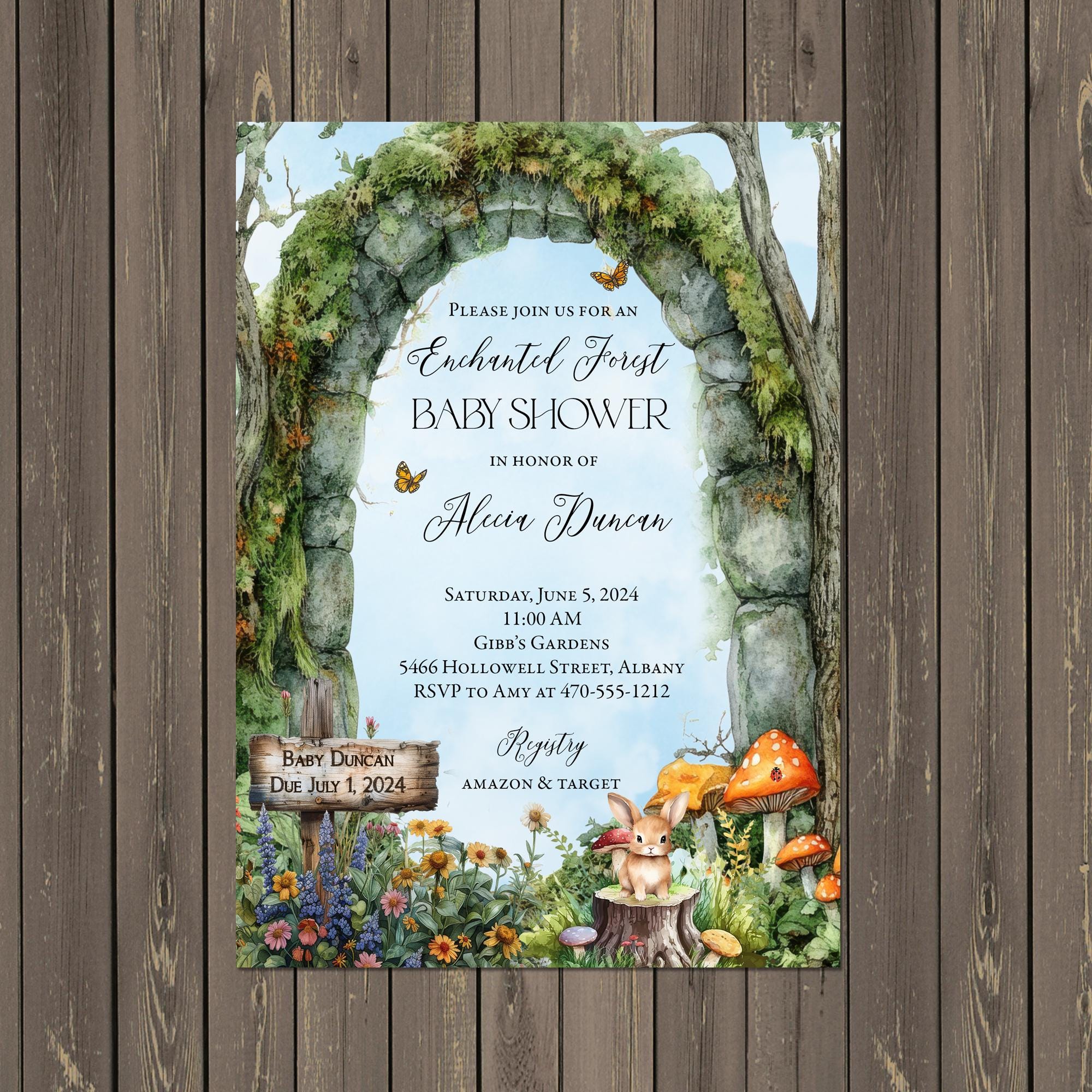 Enchanted Forest Baby Shower - Etsy