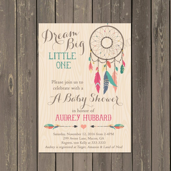 feather themes for baby shower invitations