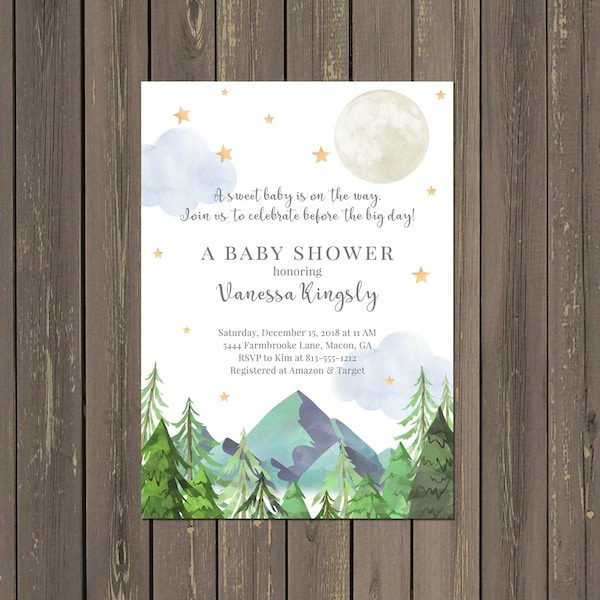 Mountain Baby Shower - Etsy