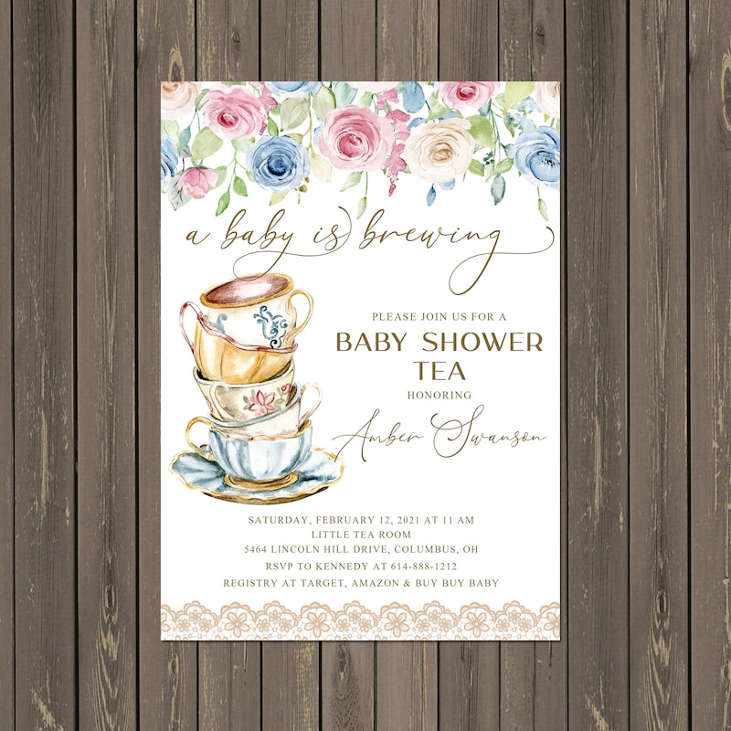 Tea Baby Shower - Etsy