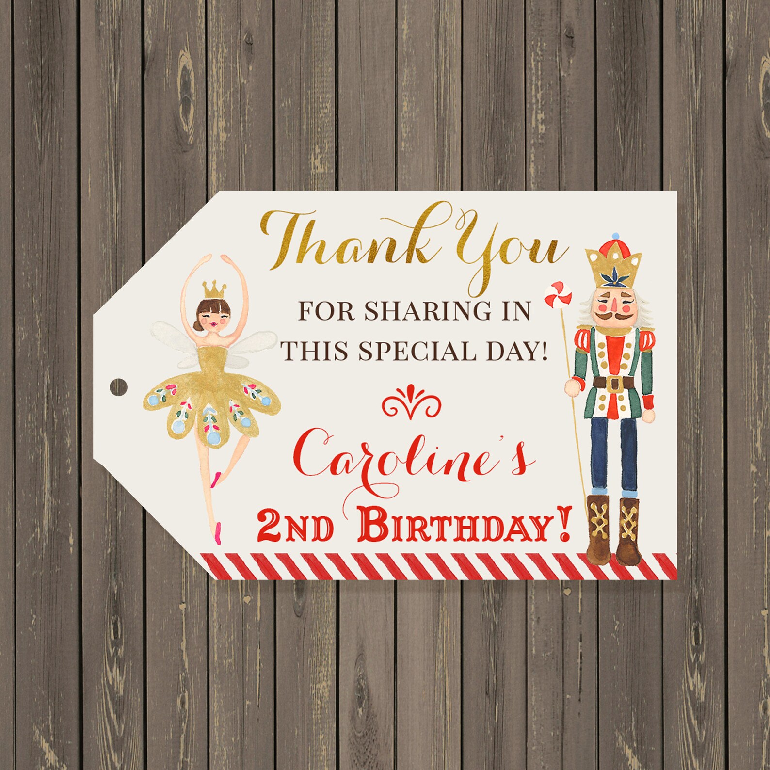 Nutcracker Birthday Party Invitation Watercolor and Gold - Etsy
