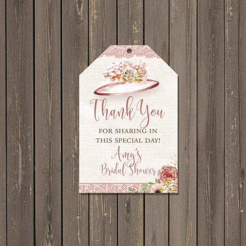 Fancy Hat Bridal Shower Invitation Fascinator Bridal Shower Etsy