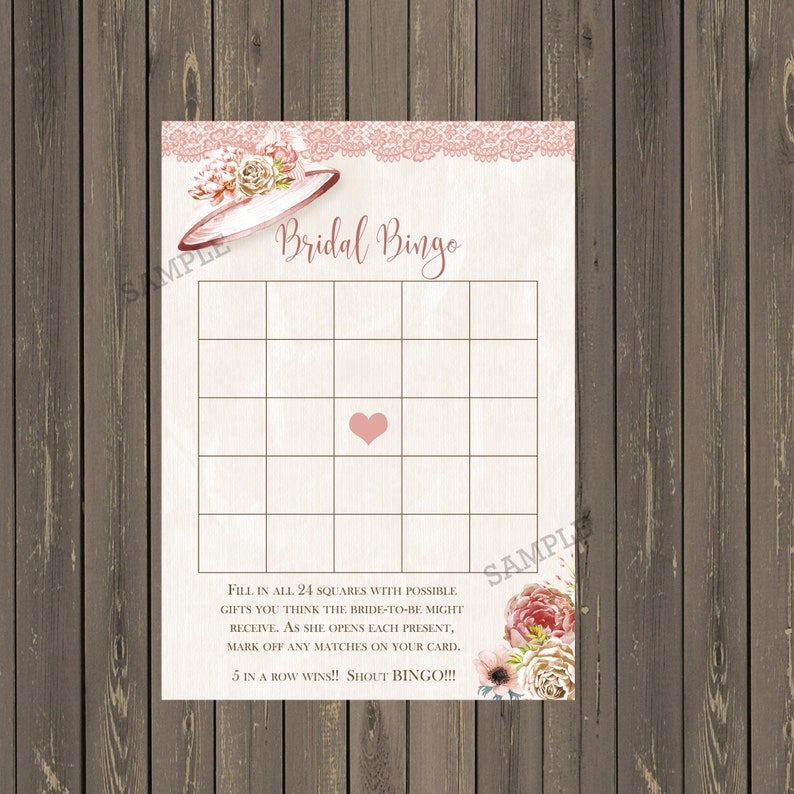 Bridal Shower Tea Invitation Fancy Hat Fascinator Bridal Etsy