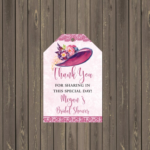 Bridal Shower Tea Invitation Fancy Hat Fascinator Bridal Etsy