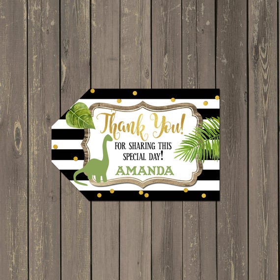 Dinosaur Favor Tags, Dinosaur Baby Shower Tags, Dinosaur Bag Tags, Dinosaur Thank you tags, Dino Baby Shower Favor Tags, Printable Il_570xn