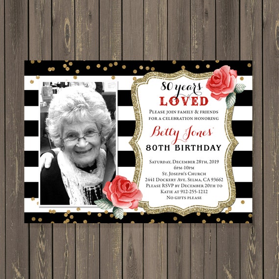 pics Red Black And Gold Birthday Invitations catch my party