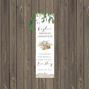 Signet de douche nuptiale sur le thème du livre, étiquettes de faveur de douche nuptiale d'amant de livre, faveurs de douche de livre, imprimable