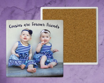 Custom Photo Sandstone Coasters, Personalized Picture Coasters